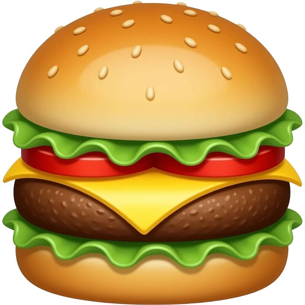 Rose burger emoji