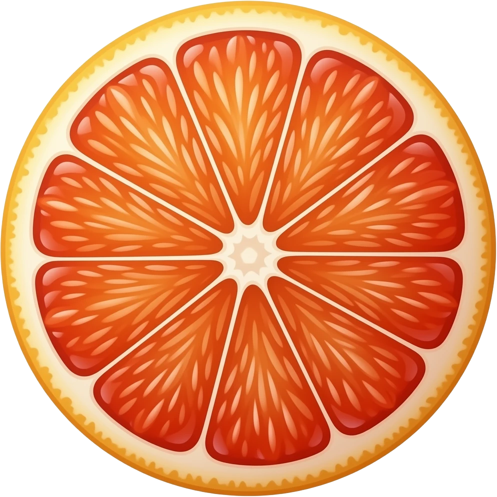 Normal grapefruit without open emoji