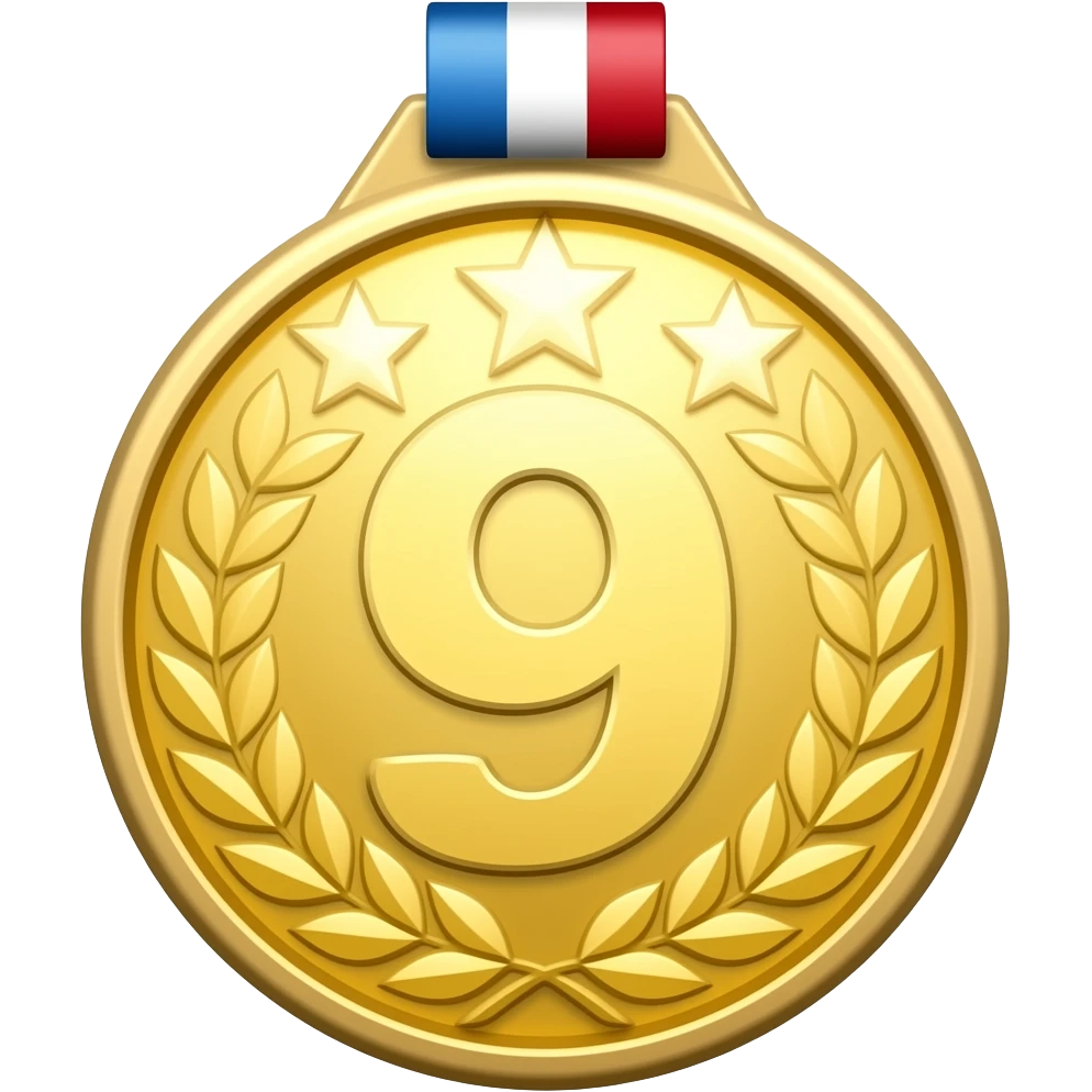 9th medal emoji