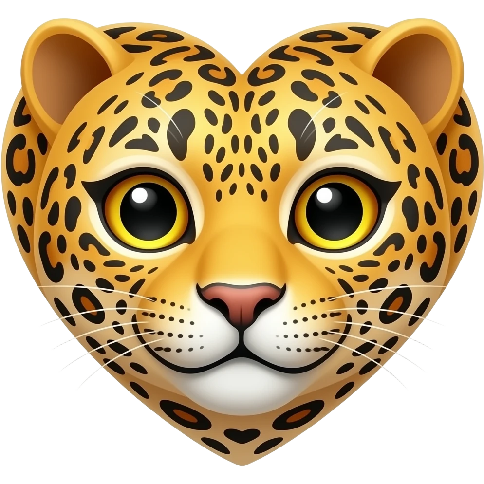 Leopard heart emoji