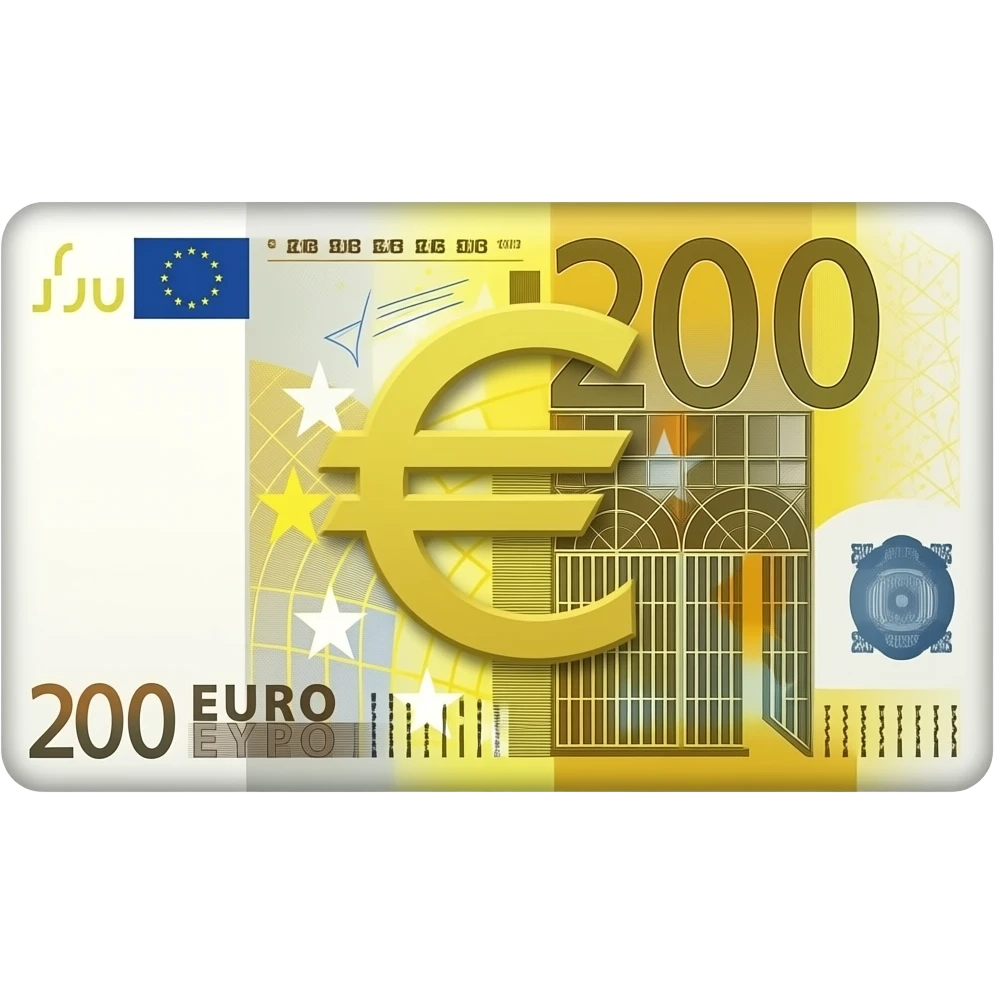200 euros bill emoji