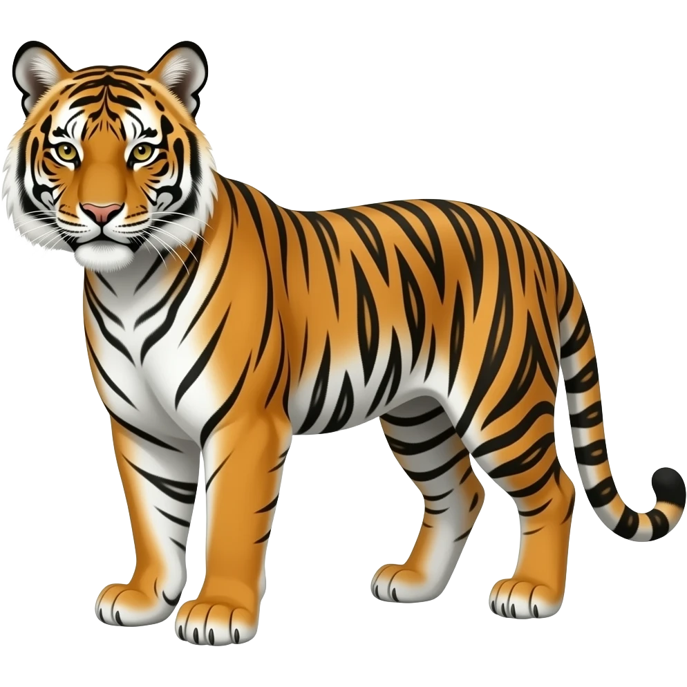 Rishboland Tiger-Caracal-Leopard-Serval-hybrid, full body emoji