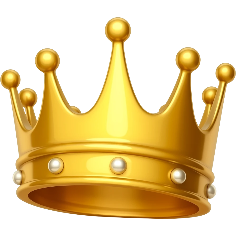 tilted crown emoji
