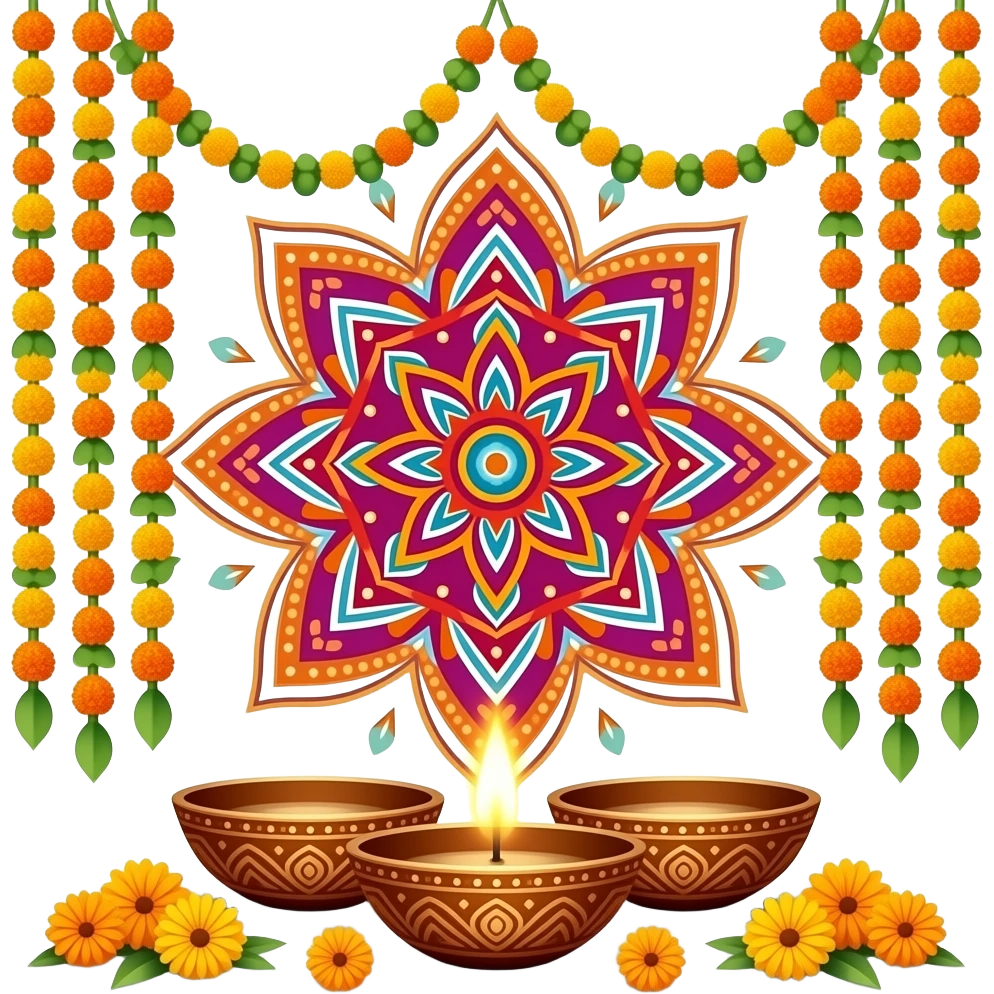 Navaratri decor emoji