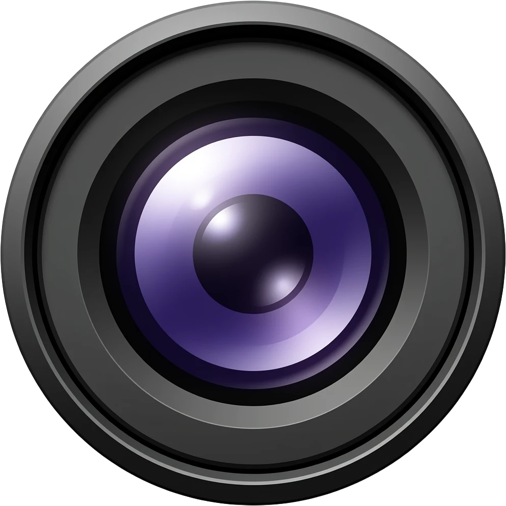 camera lens emoji