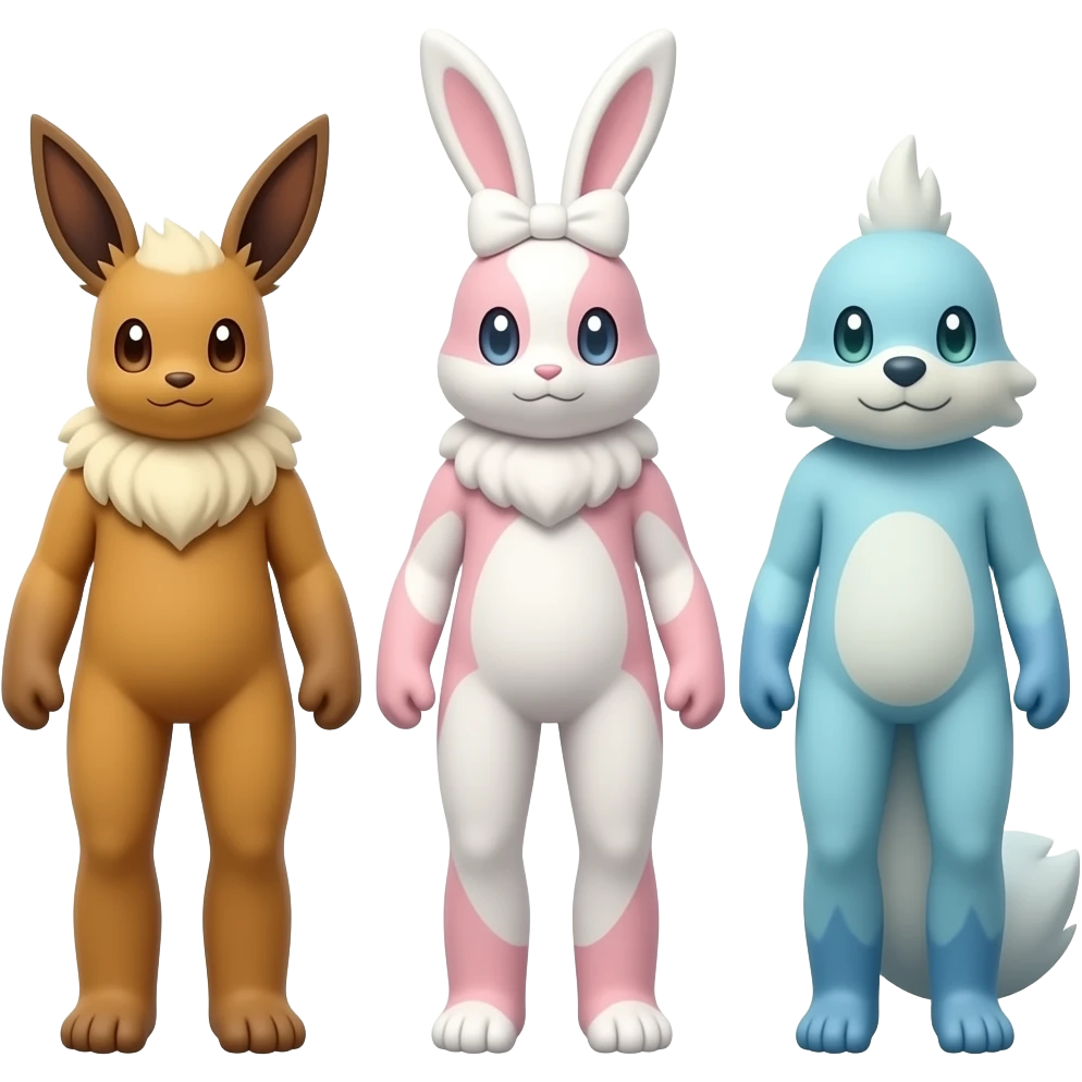 Eevee-Buneary-Bunnelby-fusion emoji