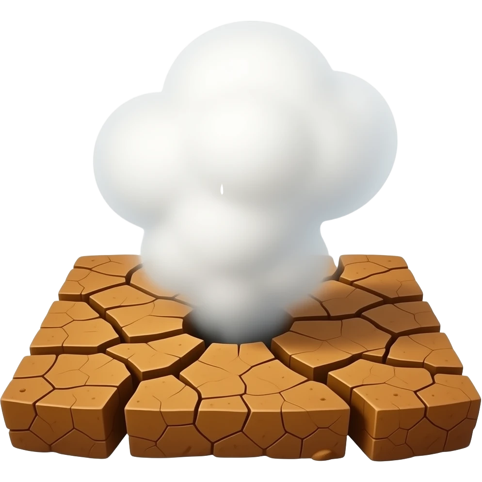 water vapor from bare soil emoji