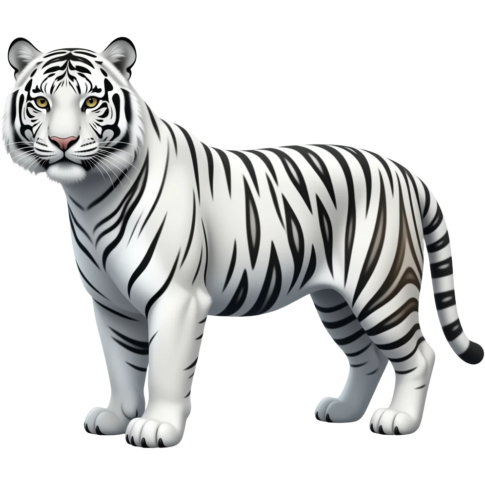 White tiger emoji