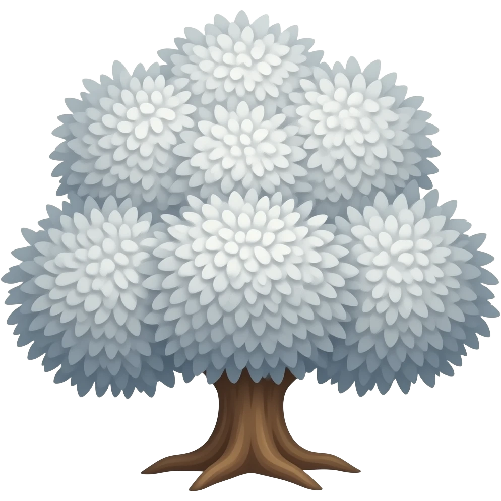 I need you to create a white tree using a pasteable message that can be placed in my Discord bio. emoji