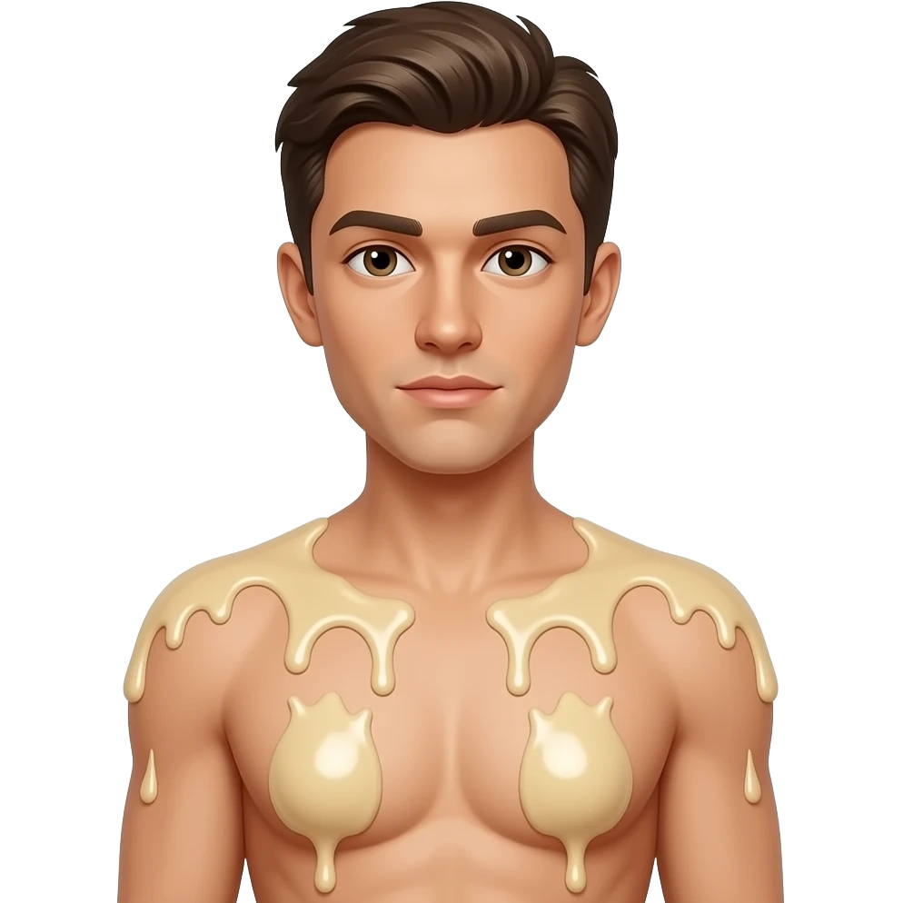 Semen all over naked boobs emoji
