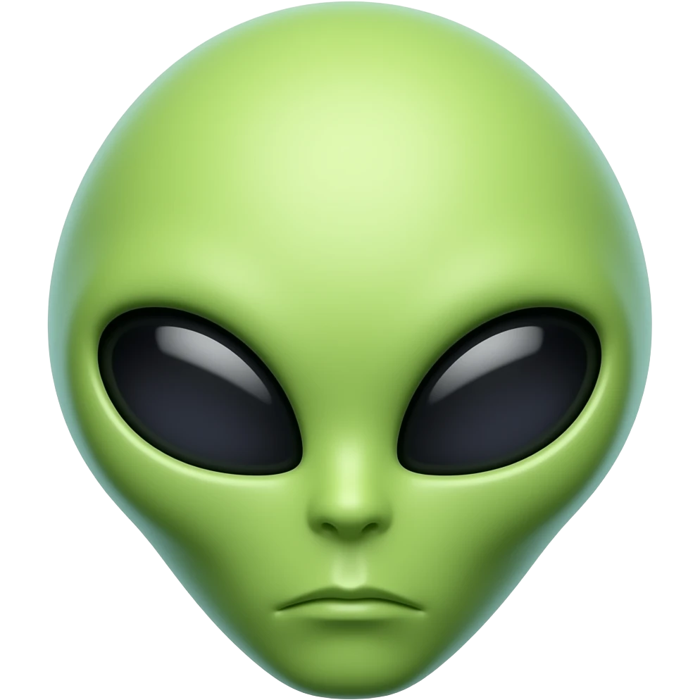Alien head emoji