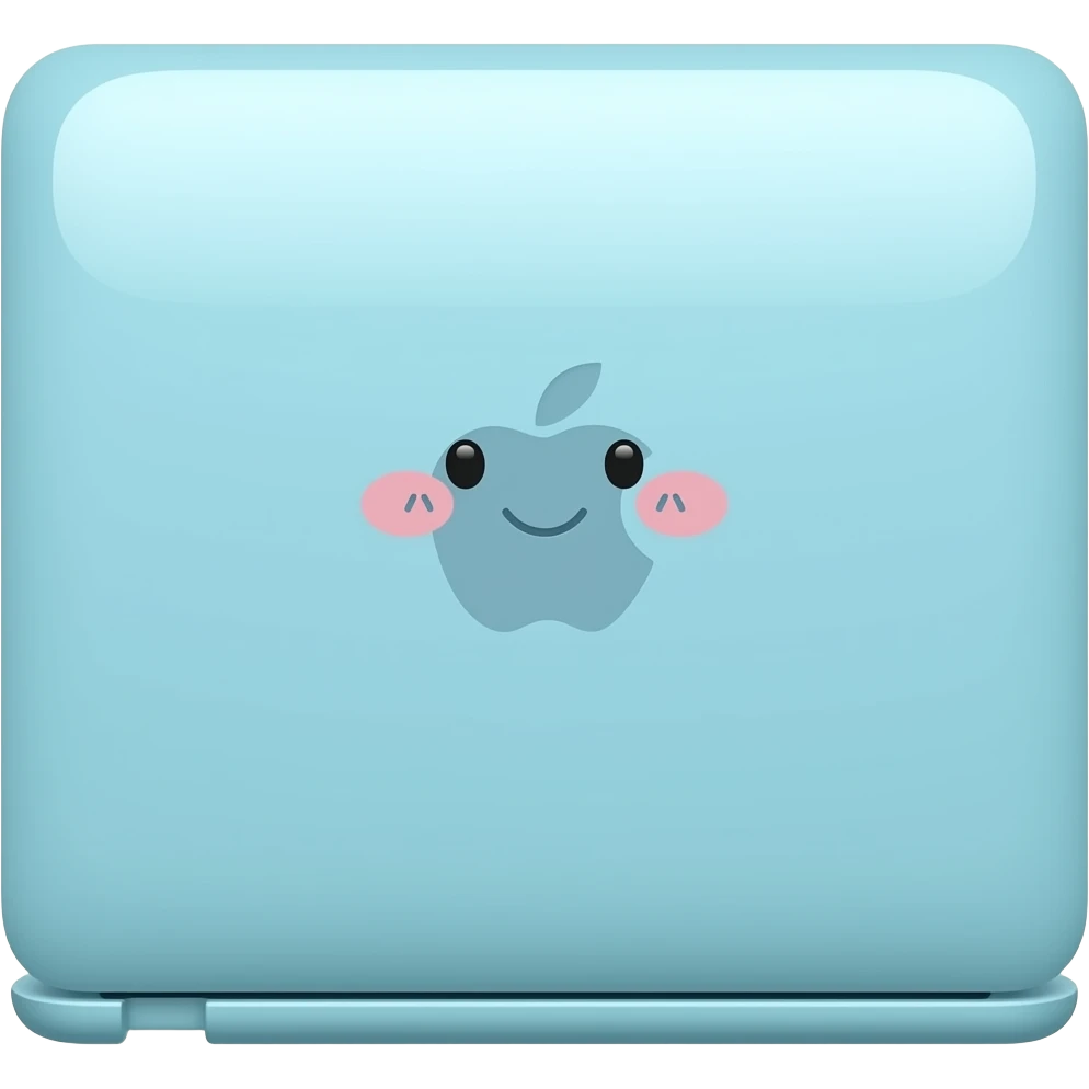 cute blue macbook emoji