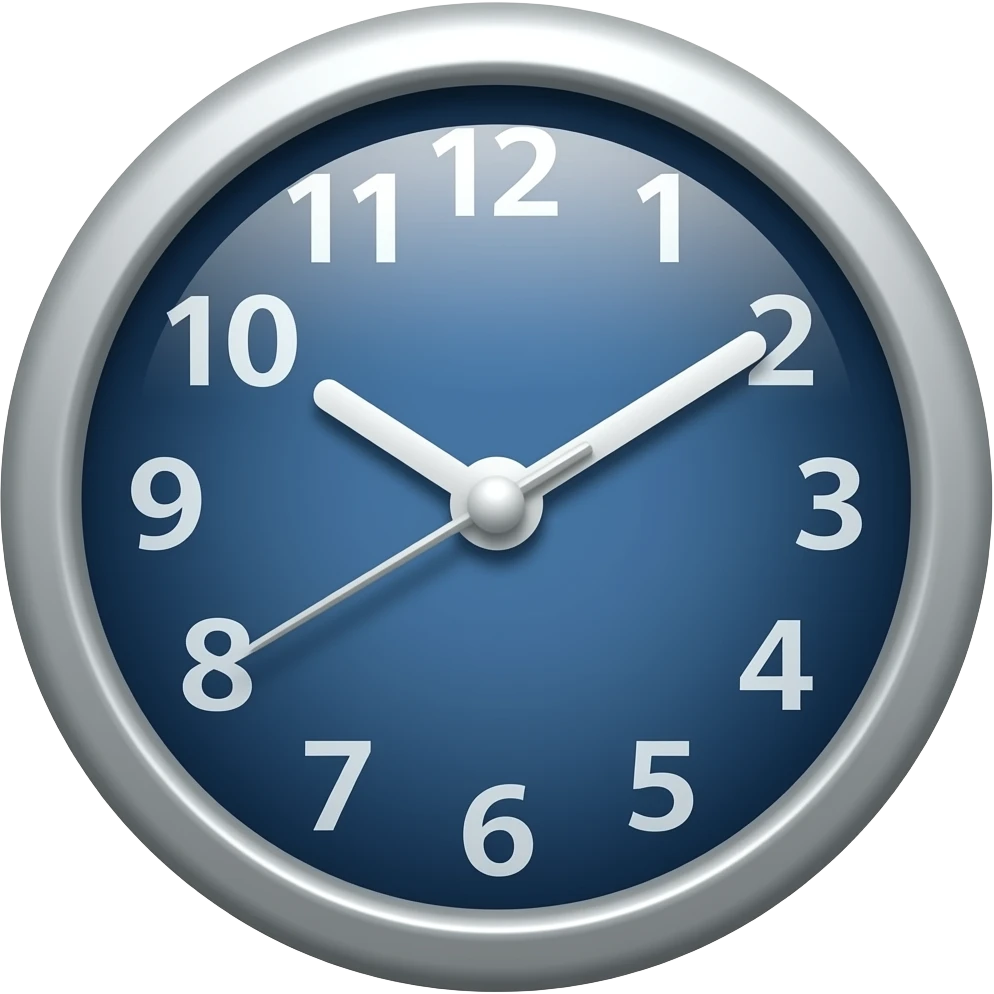 Midnight clock emoji