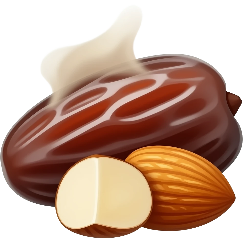 Финики и миндаль emoji