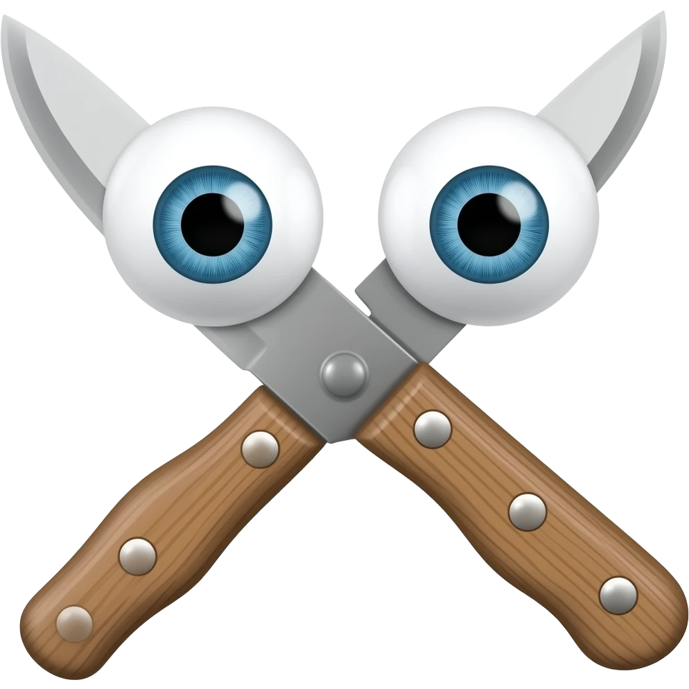 Can Open Knife (Two Eyeballs) emoji