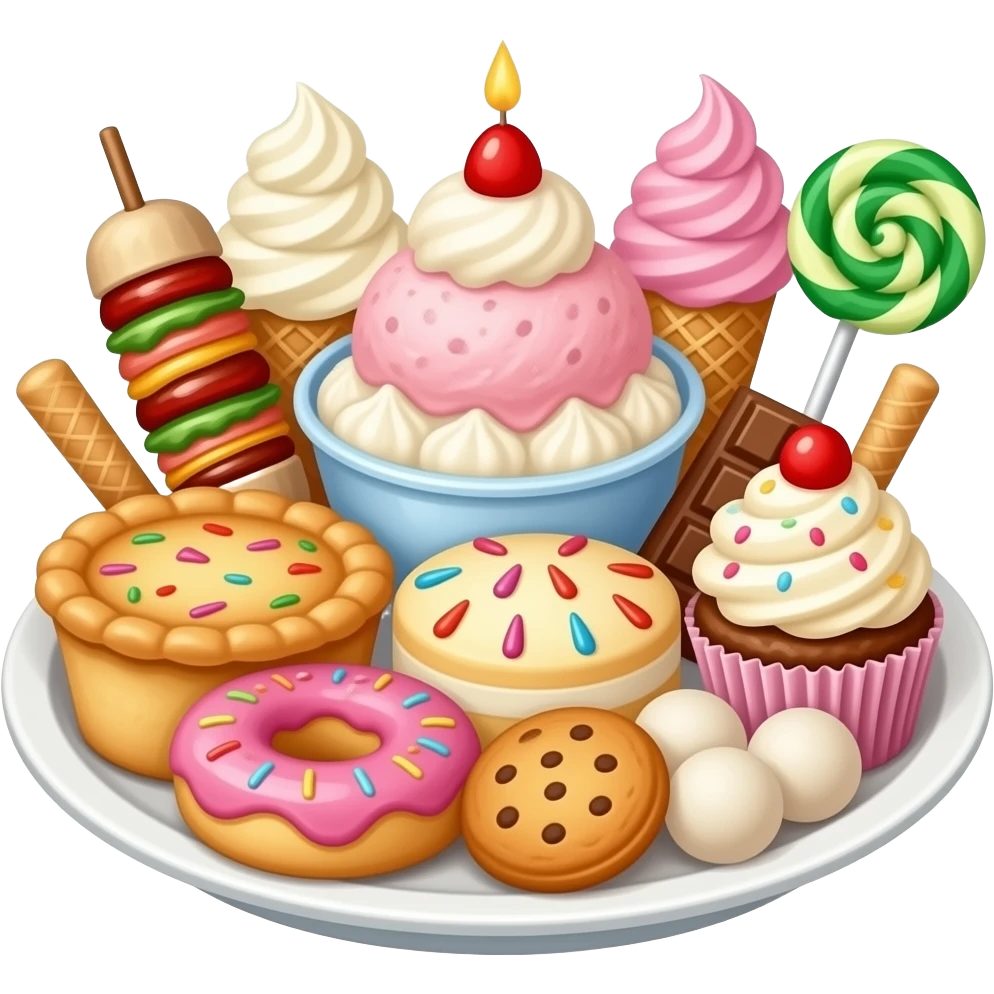 🍢🥧🍦🍧🍨🍩🍪🎂🍰🧁🍫🍬🍭🍡 emoji