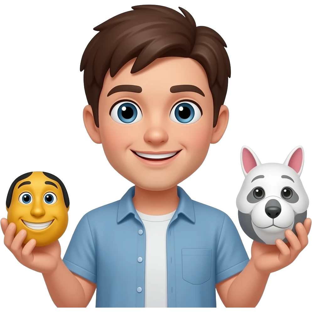 someone holding 2 things emoji