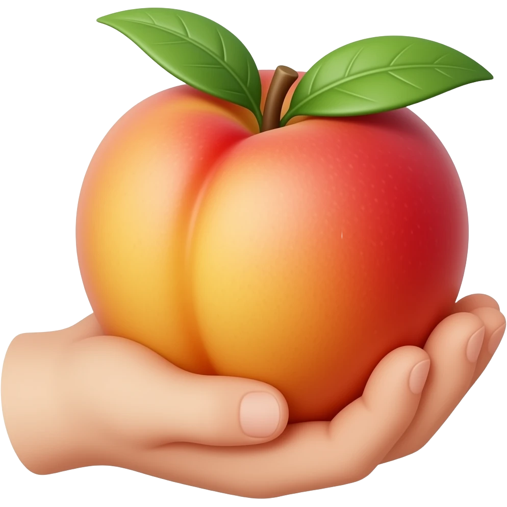 🍑🖐 emoji
