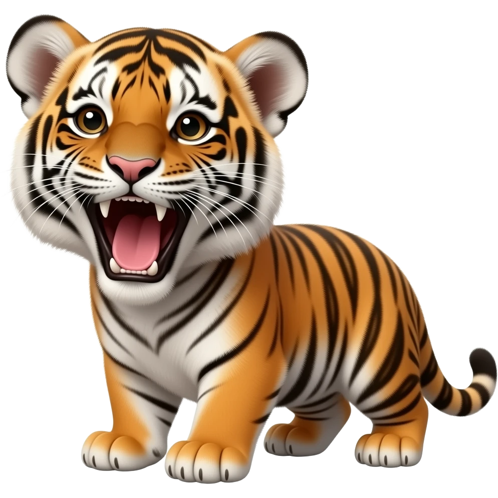 🐯 bebé bostesando emoji