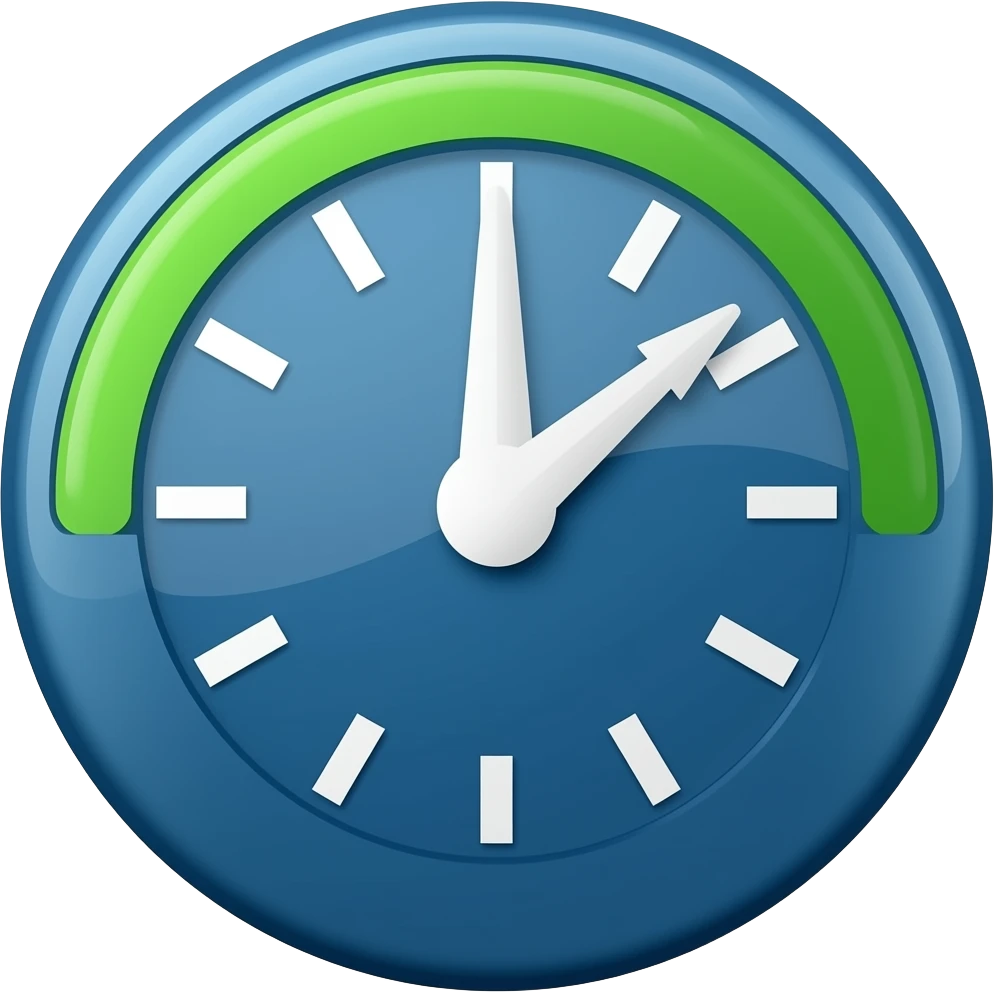 blue green Timer emoji