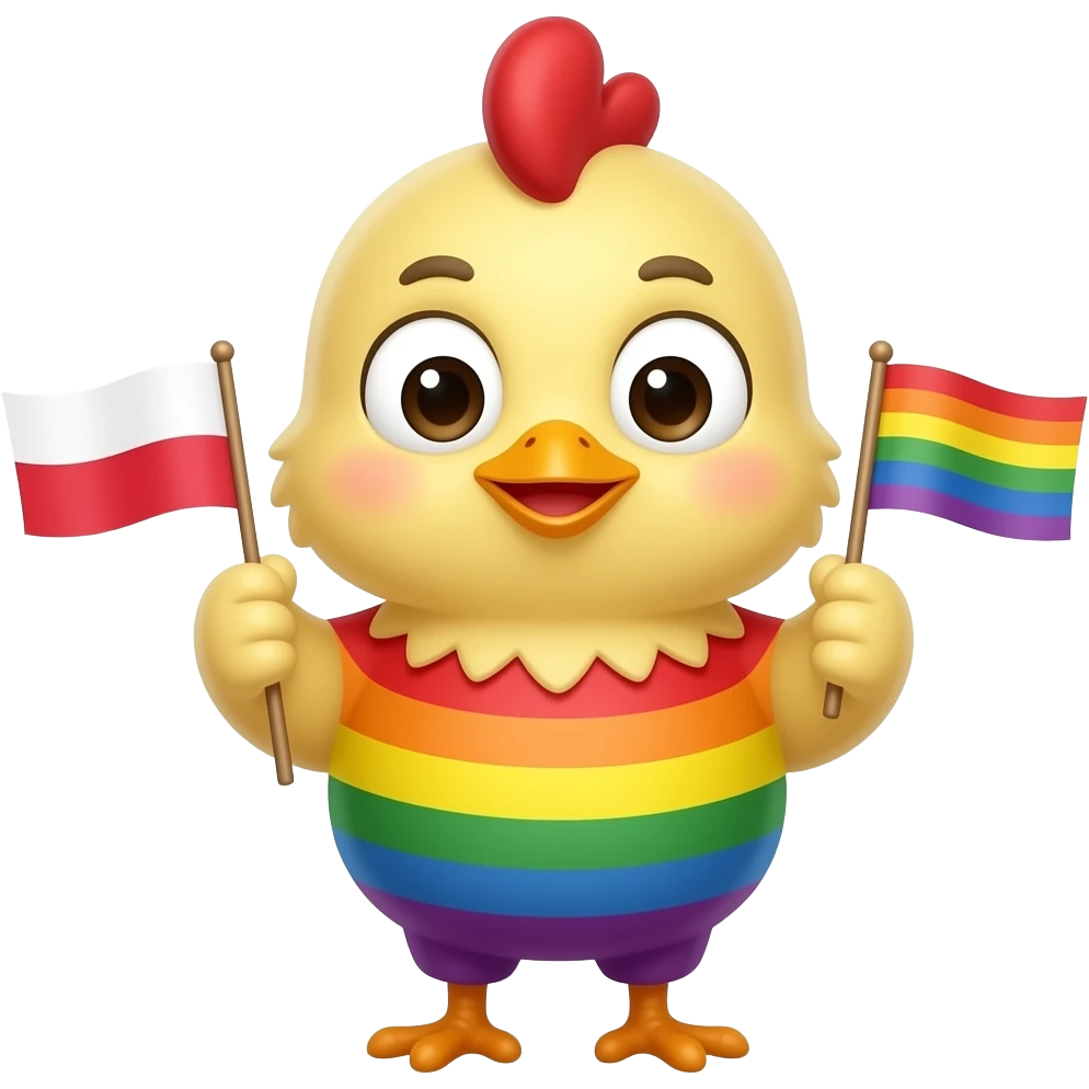 🐥🇵🇱🏳️‍🌈🏳️‍🌈 emoji