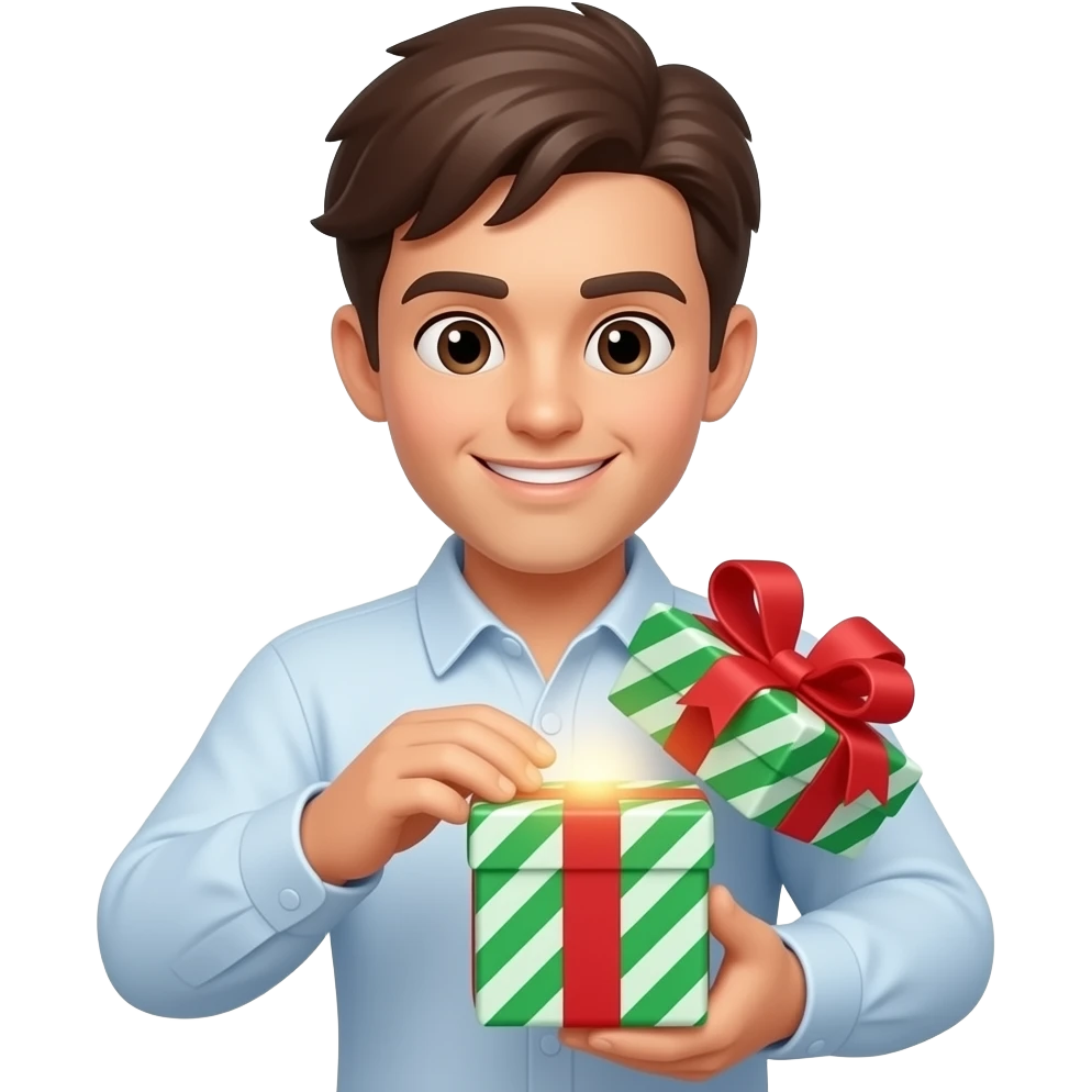 opened gift emoji