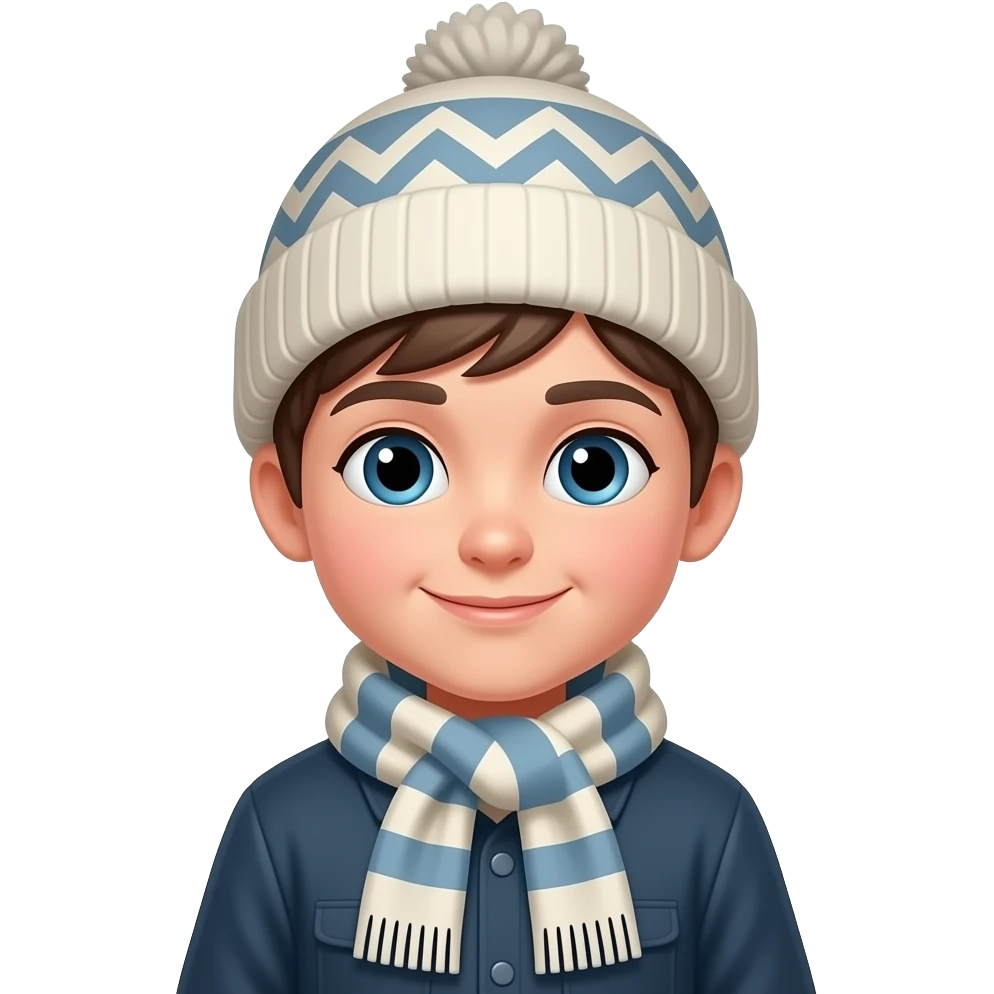 scarf and hat kid emoji