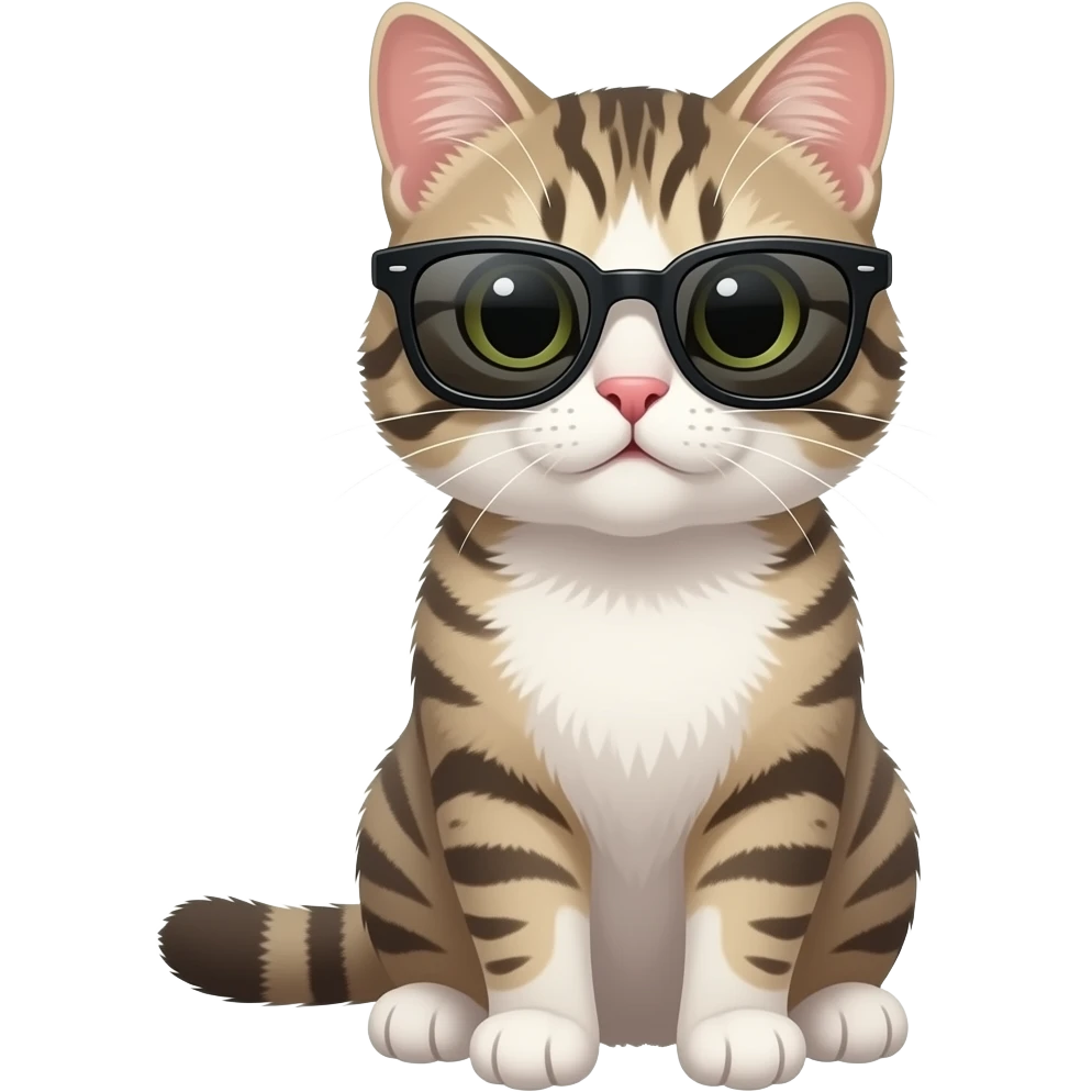 Cat wearing sunglasses emoji