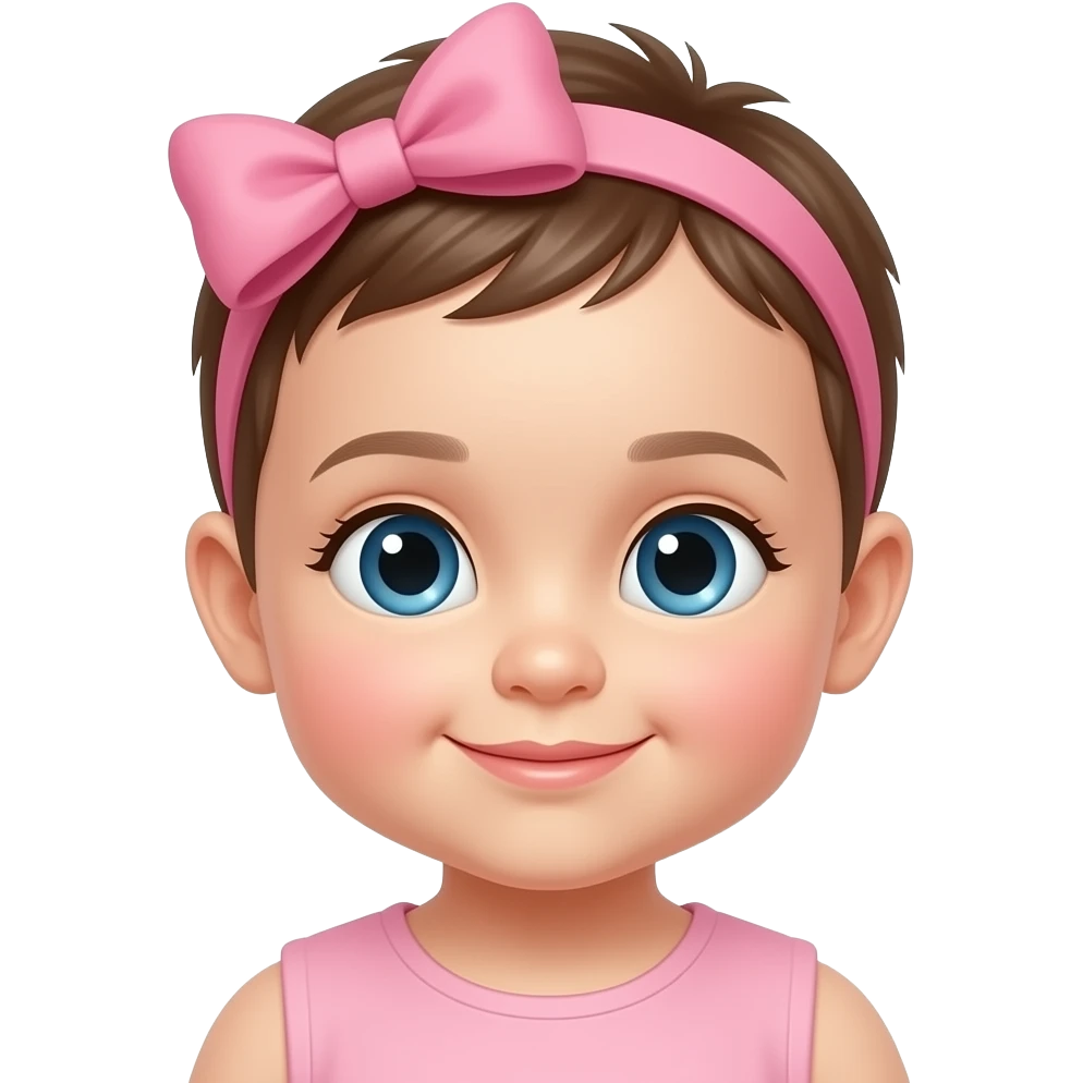 cute baby pink bow light emoji