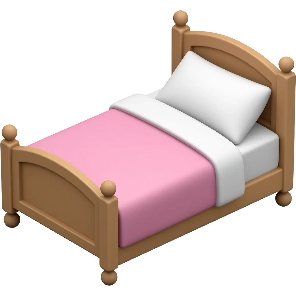 Make a pink bed emoji