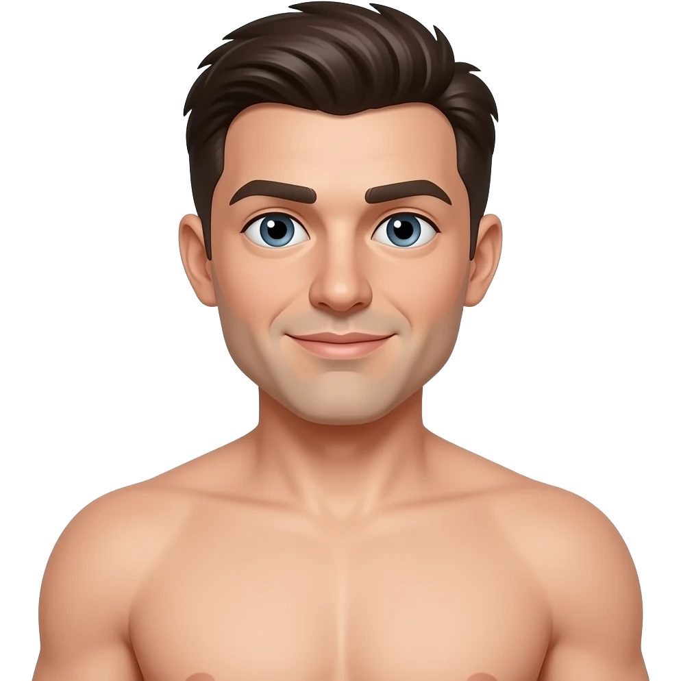 Nude Guy with big hard cock emoji