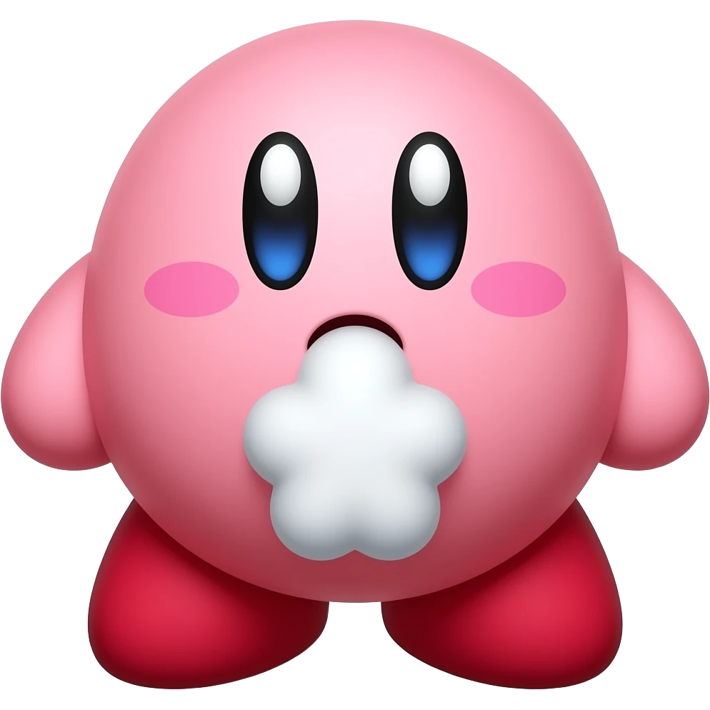 Farting kirby!!! emoji