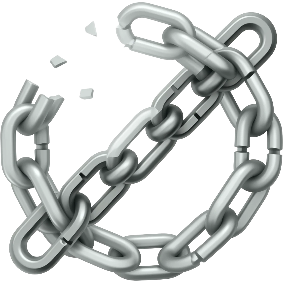 broken chain emoji