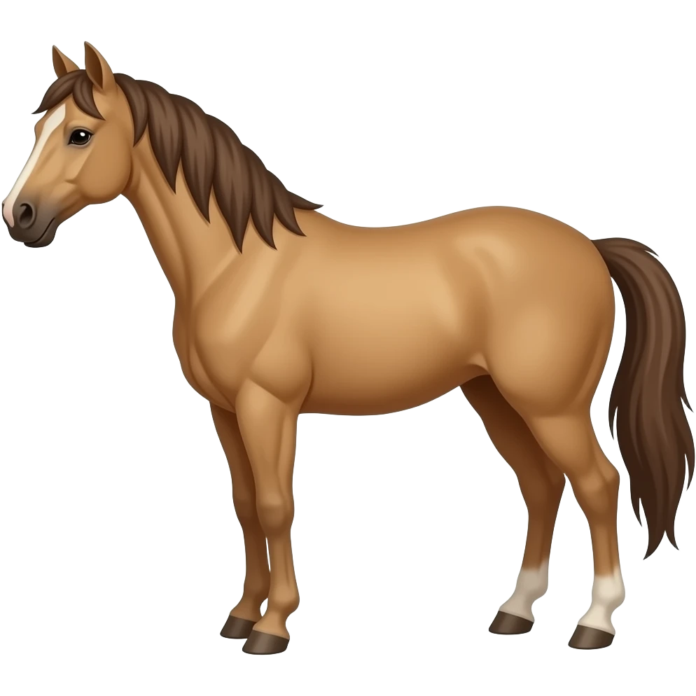 simple horse emoji