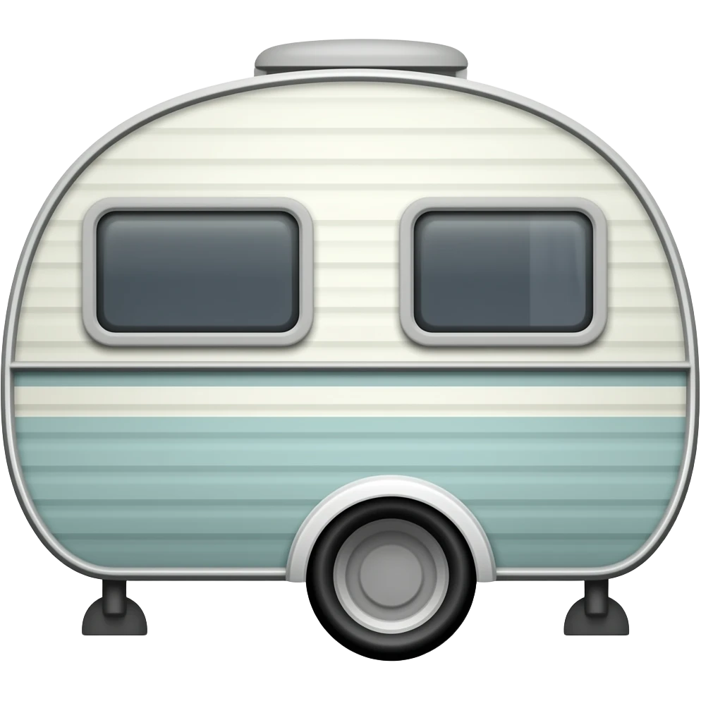 Static Caravan without wheels emoji