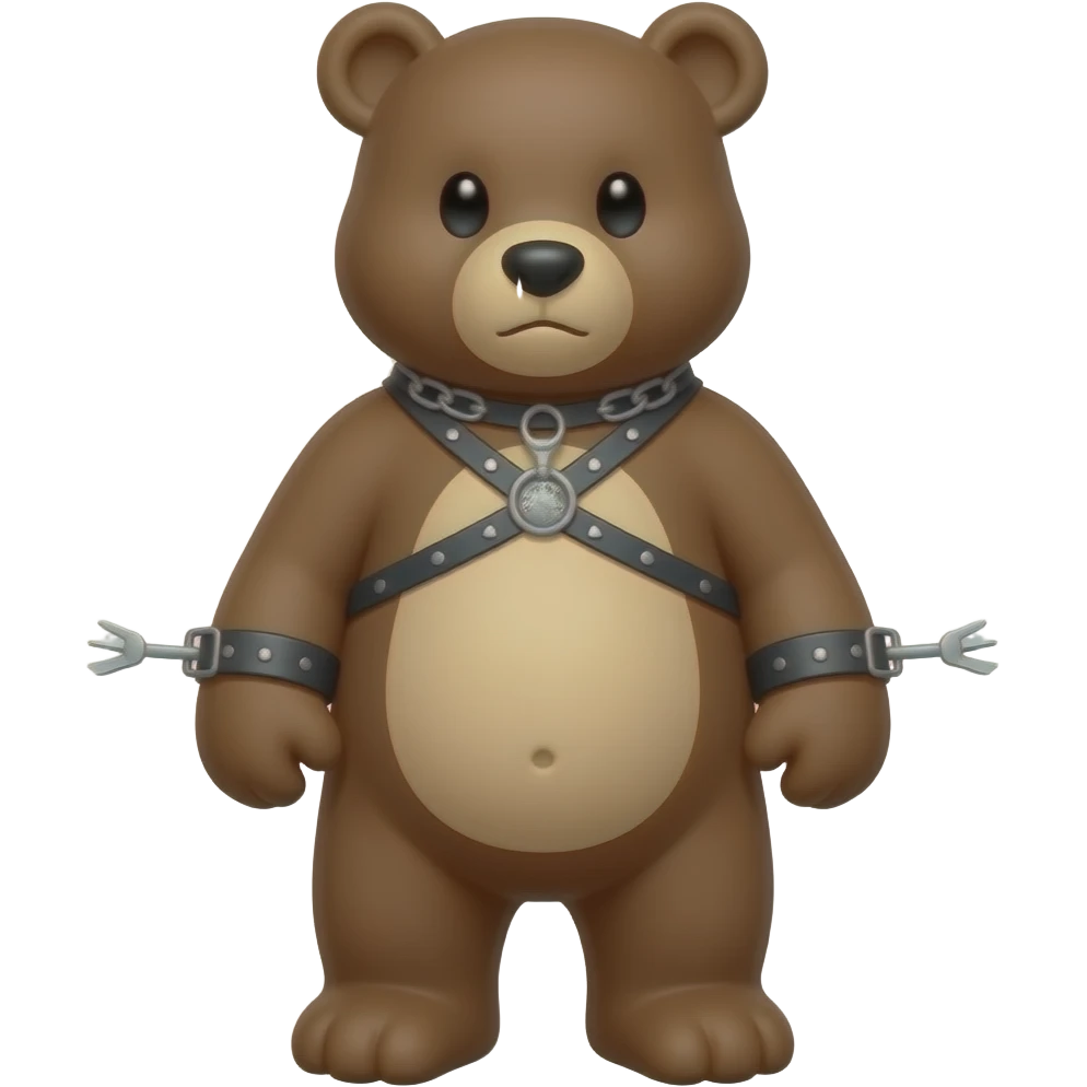Bondage bear emoji