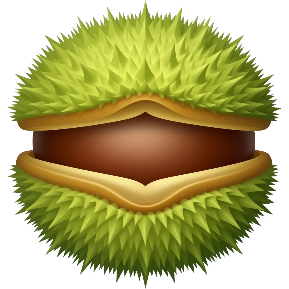 нарисуй реалистичный цветок каштана emoji