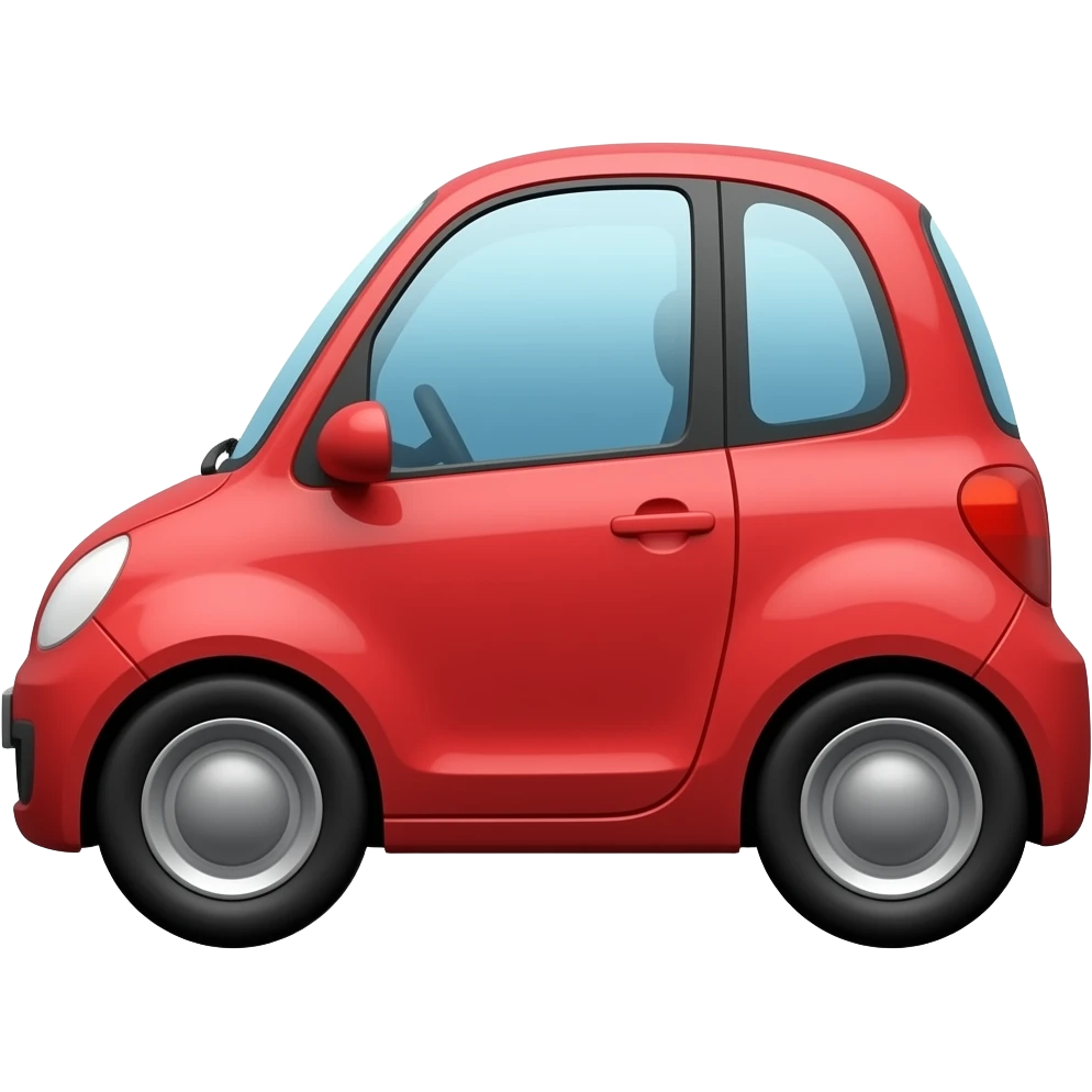 Red Car from side perspective emoji