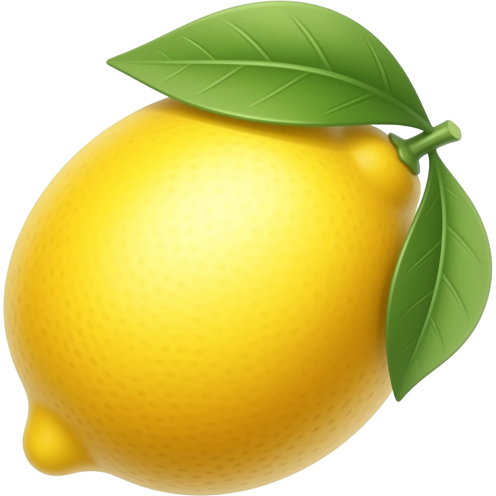 a lemon emoji