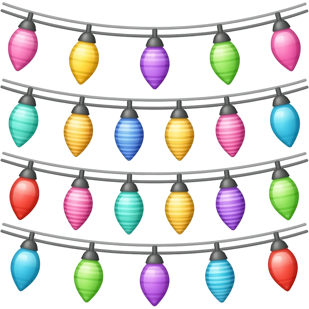 Colorful Festival Lights emoji