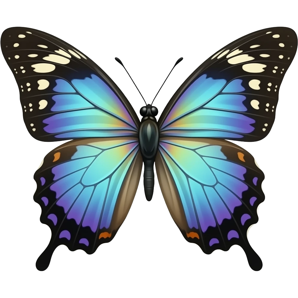 iridescent butterfly emoji