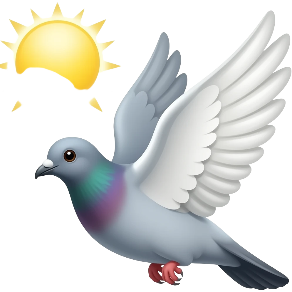 ☀️🕊️ emoji