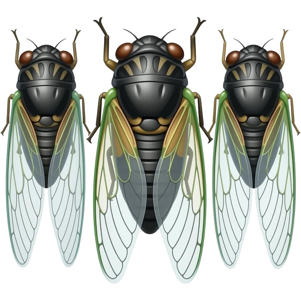 cicadas emoji