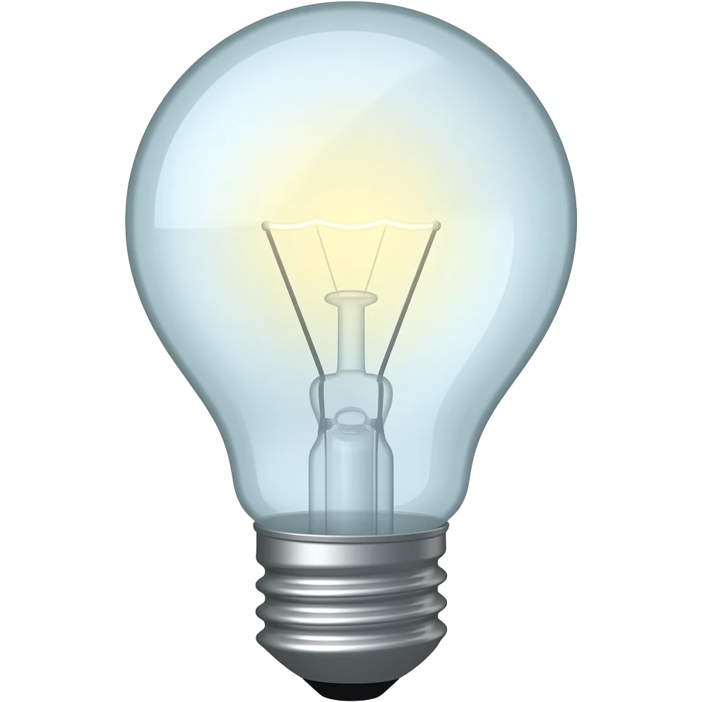light bulb emoji