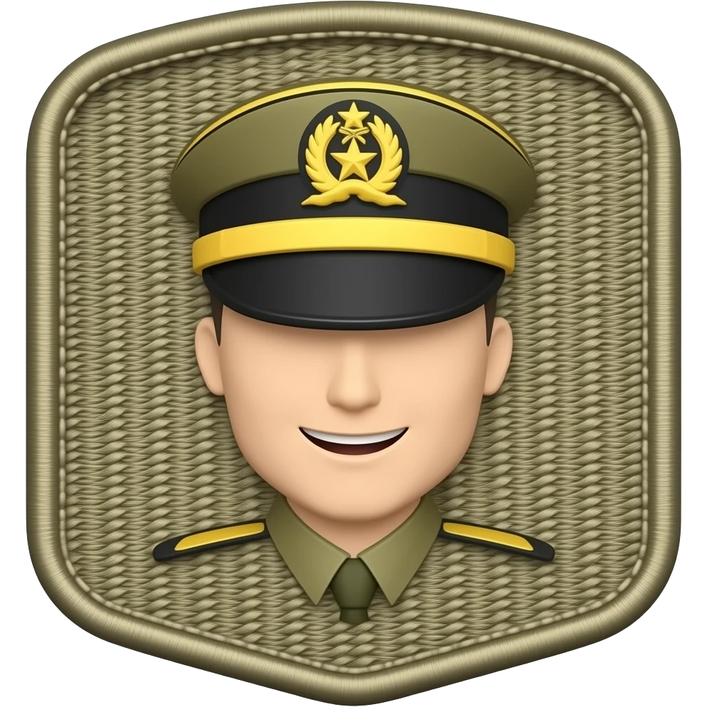 смайлик в виде плашки погонов генерала армии emoji