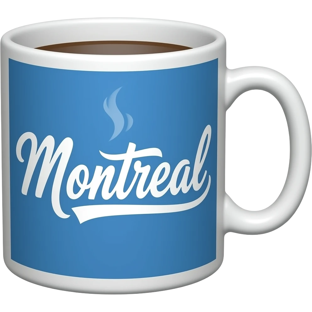Montréal coffee mug emoji