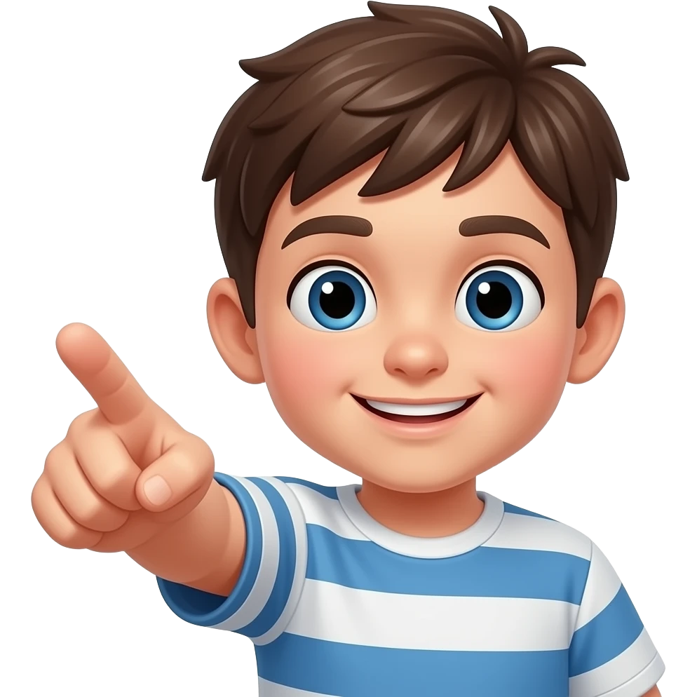 boy pointing emoji