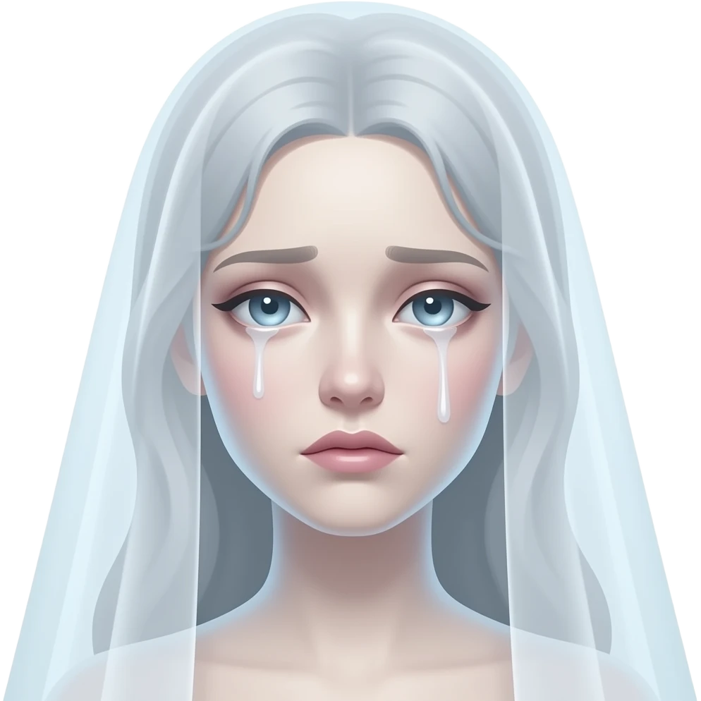 ghost bride face emoji