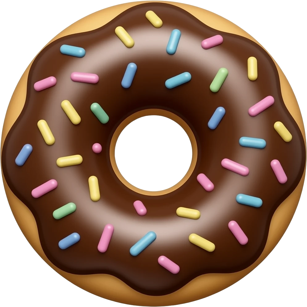 donut socola emoji