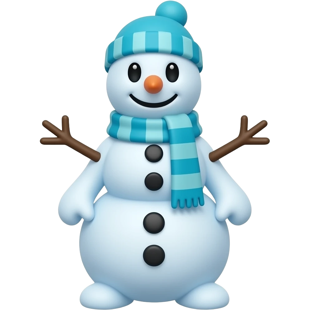 frost man cartonic emoji showing all his body make him look smaller and more cute emoji